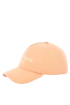 Balmain Women's orange cotton cap - brand logo. 100% cotton. Country of manufacture: Italy. Care: specialized cleaning - photo 3