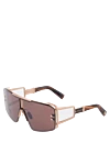 Balmain Men's brown sunglasses - brand logo. metal, plastic. brown. Country of manufacture: Italy. Care: specialized cleaning - photo 3