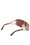 Men's brown sunglasses Balmain - brand logo. metal, plastic. brown. Country of manufacture: Italy. Care: specialized cleaning - photo 4