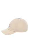 Loro Piana Beige men's polyester cap - brand logo. 100% polyester. Country of manufacture: Italy. Care: specialized cleaning - photo 3