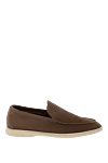 Loro Piana Brown suede loafers for men - contrast sole. 100% suede. Country of origin: Italy . Care: specialized cleaning - photo 1