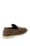 Brown suede loafers for men Loro Piana - contrast sole. 100% suede. Country of origin: Italy . Care: specialized cleaning - photo 4