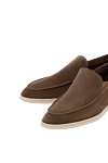 Loro Piana Brown suede loafers for men - contrast sole. 100% suede. Country of origin: Italy . Care: specialized cleaning - photo 5