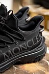 Moncler Кроссовки из полиэстера черные мужские - логотип бренда. 100% полиэстер. шнуровка. Страна производитель: Италия . Уход: специализированная чистка - фото 7