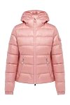 Moncler Куртка из полиамида женская розовая - капюшон. 100% полиамид. молния. два боковых кармана. Страна производитель: Италия . Уход: специализированная чистка - фото 1