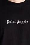 Palm Angels Men's black cotton T-shirt - brand logo. 100% cotton. Country of manufacture: Italy. Care: specialized cleaning - photo 5