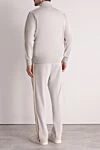 Men's white walking suit made of polyester Palm Angels - brand logo. 100% polyester. Closure: zipper. two side pockets. Country of manufacture: Italy. Care: specialized cleaning - photo 4