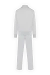 Men's white walking suit made of polyester Palm Angels - brand logo. 100% polyester. Closure: zipper. two side pockets. Country of manufacture: Italy. Care: specialized cleaning - photo 6