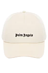 Palm Angels Cotton cap for men, beige - brand logo. 100% cotton. Country of manufacture: Italy. Care: specialized cleaning - photo 1