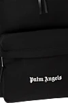 Palm Angels Рюкзак из нейлона черный мужской - логотип бренда. 100% нейлон. молнии. один карман. Страна производитель: Италия . Уход: специализированная чистка - фото 5