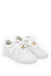 Palm Angels Sneakers made of genuine leather, white for men - brand emblem, perforation. 100% genuine leather. Closure: lace. Country of manufacture: Italy. Care: specialized cleaning - photo 3