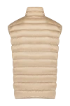 Palm Angels Beige men's vest made of polyamide - brand logo. 100% polyamide. Closure: zipper. two side. Country of manufacture: Italy. Care: specialized cleaning - photo 5