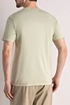 Green cotton T-shirt for men Stone Island - brand logo. 100% cotton. Country of manufacture: Italy. Care: specialized cleaning - photo 4