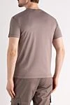 Beige men's cotton T-shirt Stone Island - brand logo. 100% cotton. Country of manufacture: Italy. Care: specialized cleaning - photo 4