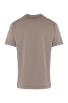 Beige men's cotton T-shirt Stone Island - brand logo. 100% cotton. Country of manufacture: Italy. Care: specialized cleaning - photo 6