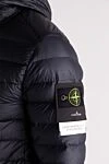 Stone Island Полиамидтен жасалған ерлерге арналған көк күрте - Құрамы: 100% полиамид. Қосымша: сорғыш. Жабу: найзағай. Қалталар: екі жағы. Оқшаулау: төмен. Шығарылған елі: Италия. Күтім: мамандандырылған тазалау - фото 5