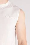 Valentino White cotton T-shirt for men - 100% cotton. Country of manufacture: Italy. Care: specialized cleaning - photo 5