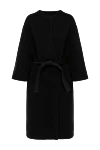 Dior Women's black coat - 87% wool, 11% llama, 1% cashmere, 1% silk. belt. two side pockets. Country of manufacture: Italy. Care: specialized cleaning - photo 1