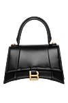 Balenciaga Women's bag, black, made of genuine leather - curved base, antique gold B logo. 100% calfskin. Size: L22.5 x H13.75 x W9.75. back pocket, internal slip pocket, internal zip pocket. magnetic clasp. Country of manufacture: Italy. Care: specialized cleaning - photo 1