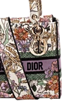 Dior Сумка женская фиолетовая из текстиля - вышивка, подвески Dior. 100% хлопок. Размеры: 24 х 20 х 12 см. Длина ручки 32см. Страна производитель: Франция. Уход: специализированная чистка - фото 5