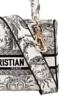 Dior White women's bag made of textile. - embroidery, Dior pendants. 100% cotton. Dimensions: 24 x 20 x 12 cm. Handle length 32cm. Country of origin: Italy. Care: specialized cleaning - photo 5