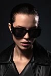 Dior Women's red plastic sunglasses for sun protection - brand logo. plastic. black. Country of origin: France. Care: specialized cleaning - photo 7