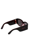 Women's red plastic sunglasses for sun protection Dior - brand logo. plastic. black. Country of origin: France. Care: specialized cleaning - photo 4