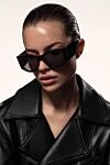 Women's red plastic sunglasses for sun protection Dior - brand logo. plastic. black. Country of origin: France. Care: specialized cleaning - photo 6