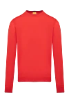 Svevo Men's red long sleeve jumper made of cashmere and silk - 80% linen, 20% linen. Country of manufacture: Italy. Care: specialized cleaning - photo 1