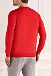 Men's red long sleeve jumper made of cashmere and silk Svevo - 80% linen, 20% linen. Country of manufacture: Italy. Care: specialized cleaning - photo 4