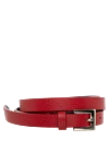 P.A.R.O.S.H. Women's red genuine leather belt - 100% genuine leather. buckle. Country of manufacture: Italy. Care: specialized cleaning - photo 1