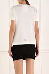 Women's white cotton T-shirt Givenchy - brand logo. 100% cotton. Country of manufacture: Italy. Care: specialized cleaning - photo 4