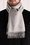 Women's gray cashmere scarf Loro Piana - fringe. 100% cashmere. Country of manufacture: Italy. Care: specialized cleaning - photo 2