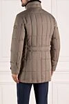 Men's beige polyester down jacket Moorer - 100% polyamide. Closure: buttons. two side pockets, two chest pockets, one sleeve pocket. Insulation: down. Country of manufacture: Italy. Care: specialized cleaning - photo 4