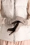 Women's brown cashmere gloves Moorer - 100% cashmere. Country of manufacture: Italy. Care: specialized cleaning - photo 2