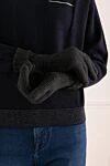 Women's gray cashmere gloves Moorer - 100% cashmere. Country of manufacture: Italy. Care: specialized cleaning - photo 2