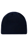 Moorer Men's blue cashmere hat - 100% cashmere. Country of manufacture: Italy. Care: specialized cleaning - photo 1