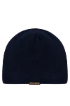 Moorer Men's blue cashmere hat - 100% cashmere. Country of manufacture: Italy. Care: specialized cleaning - photo 3