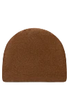 Moorer Men's brown cashmere hat - 100% cashmere. Country of manufacture: Italy. Care: specialized cleaning - photo 1