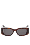 Celine Women's sunglasses, brown, plastic - brand logo. 100% plastic frame. Lenses: black. Country of manufacture: Italy. Care: specialized cleaning - photo 1