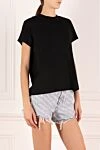 Givenchy Футболка женская черная из хлопка - 100% хлопок. Страна производитель: Италия. Уход: специализированная чистка - фото 3