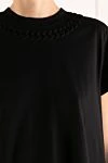 Givenchy Футболка женская черная из хлопка - 100% хлопок. Страна производитель: Италия. Уход: специализированная чистка - фото 5