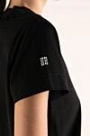 Футболка женская черная из хлопка Givenchy - 100% хлопок. Страна производитель: Италия. Уход: специализированная чистка - фото 6