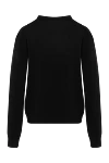 Women's black jumper with V-neck Loro Piana - 55% silk, 45% cotton. Country of manufacture: Italy. Care: specialized cleaning - photo 6