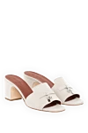 Loro Piana Women's sandals, gray, suede - brand logo. 100% genuine leather. Country of manufacture: Italy. Care: specialized cleaning - photo 3