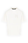 Palm Angels White men's T-shirt with logo - brand logo. 100% cotton. Country of manufacture: Italy. Care: specialized cleaning - photo 1