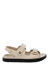 Givenchy Women's sandals, beige, made of genuine leather - brand logo. 100% genuine leather. Country of manufacture: Italy. Care: specialized cleaning - photo 1