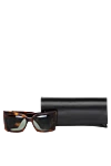 Saint Laurent Women's glasses made of plastic, brown - logo . 100% plastic. gray. Country of manufacture: Italy. Care: specialized cleaning - photo 5