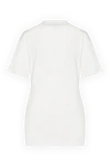 Off-White White knitted dress with logo - 100% cotton. Country of manufacture: Italy. Care: specialized cleaning - photo 7