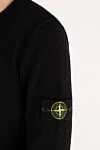 Stone Island Ерлерге арналған логотипі бар қара секіргіш - Декорация: бренд логотипі. Құрамы: 80% жүн, 20% полиамид. Шығарылған елі: Италия. Күтім: арнайы тазалау - фото 5